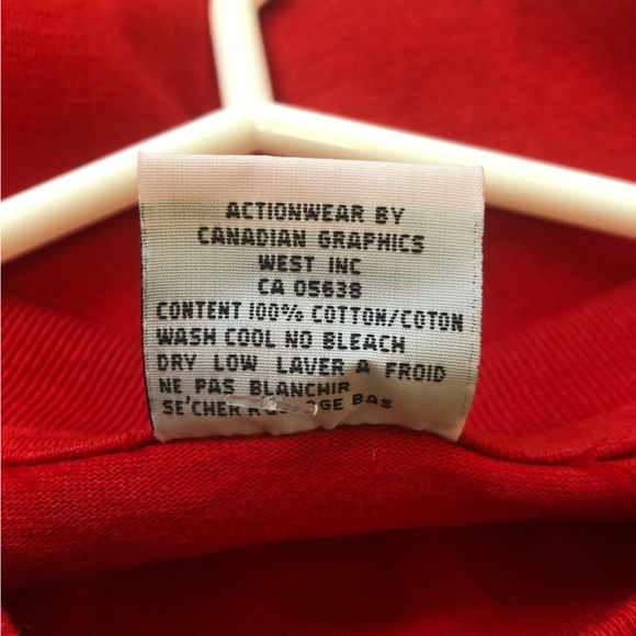 Vintage Chicago Bulls T-Shirt XL Red Logo 100% Cotton CGW - Picture 5 of 13